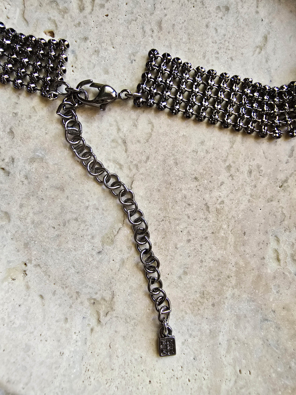 Givenchy Silver Tone Necklace and Bracelet Set