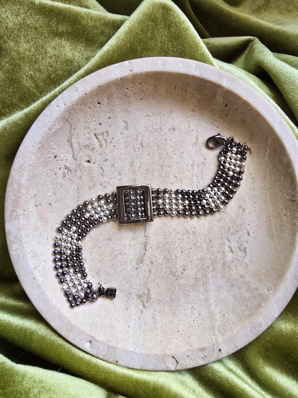 Givenchy Silver Tone Necklace and Bracelet Set