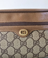 Gucci Toiletry Pouch GG Monogram Brown Canvas