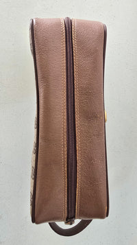 Gucci Toiletry Pouch GG Monogram Brown Canvas