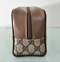 Gucci Toiletry Pouch GG Monogram Brown Canvas