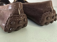 Louis Vuitton Brown Suede Loafers
