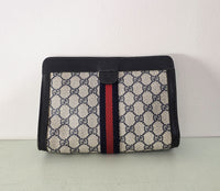 Gucci Clutch GG Navy Monogram Canvas