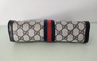 Gucci Clutch GG Navy Monogram Canvas