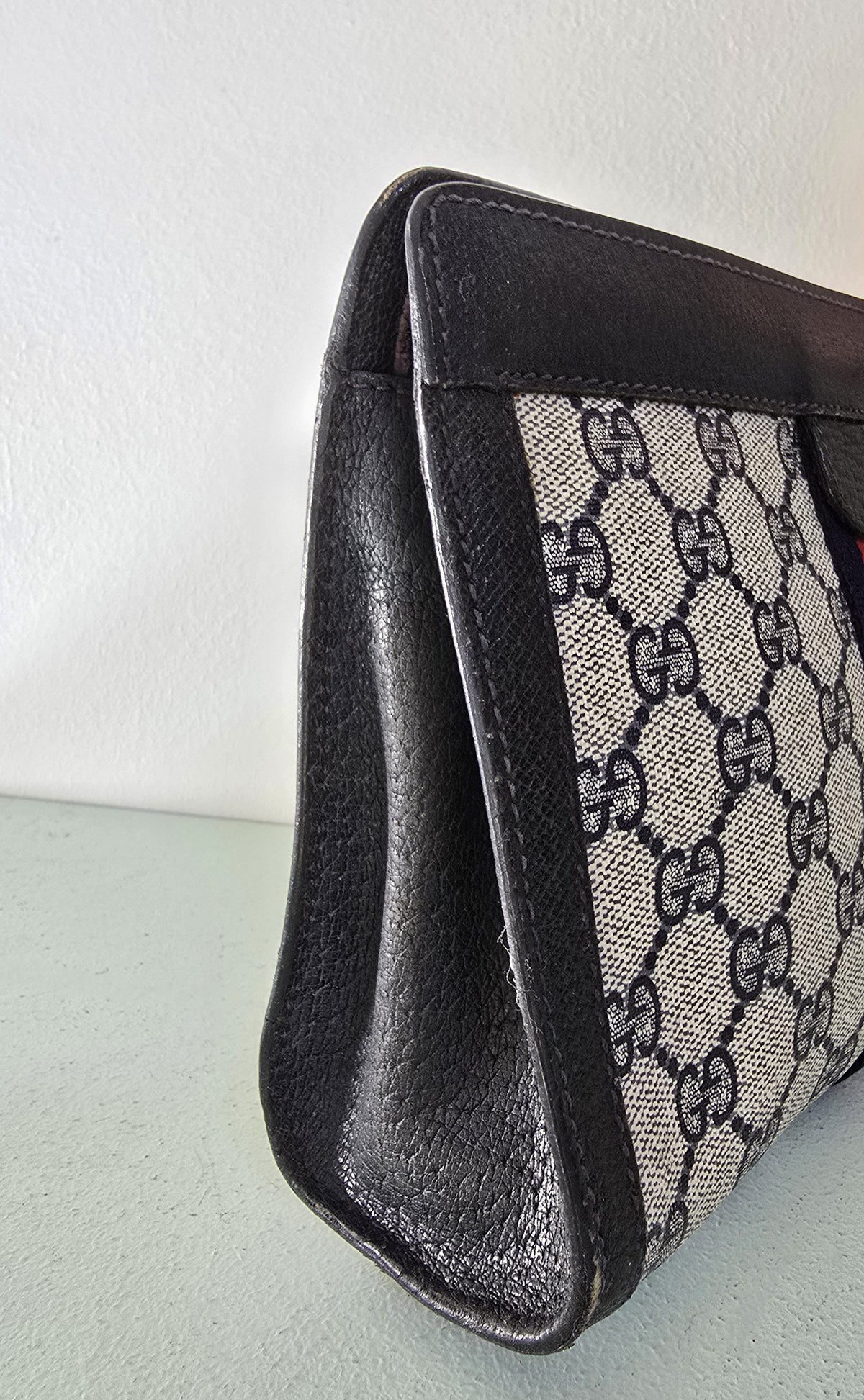 Gucci Clutch GG Navy Monogram Canvas