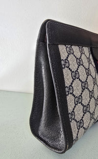 Gucci Clutch GG Navy Monogram Canvas