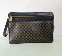 Celine Black Macadam Clutch Bag