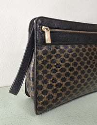Celine Black Macadam Clutch Bag