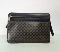 Celine Black Macadam Clutch Bag