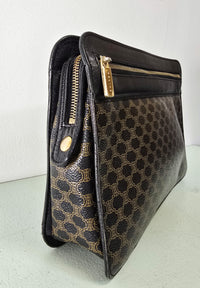 Celine Black Macadam Clutch Bag