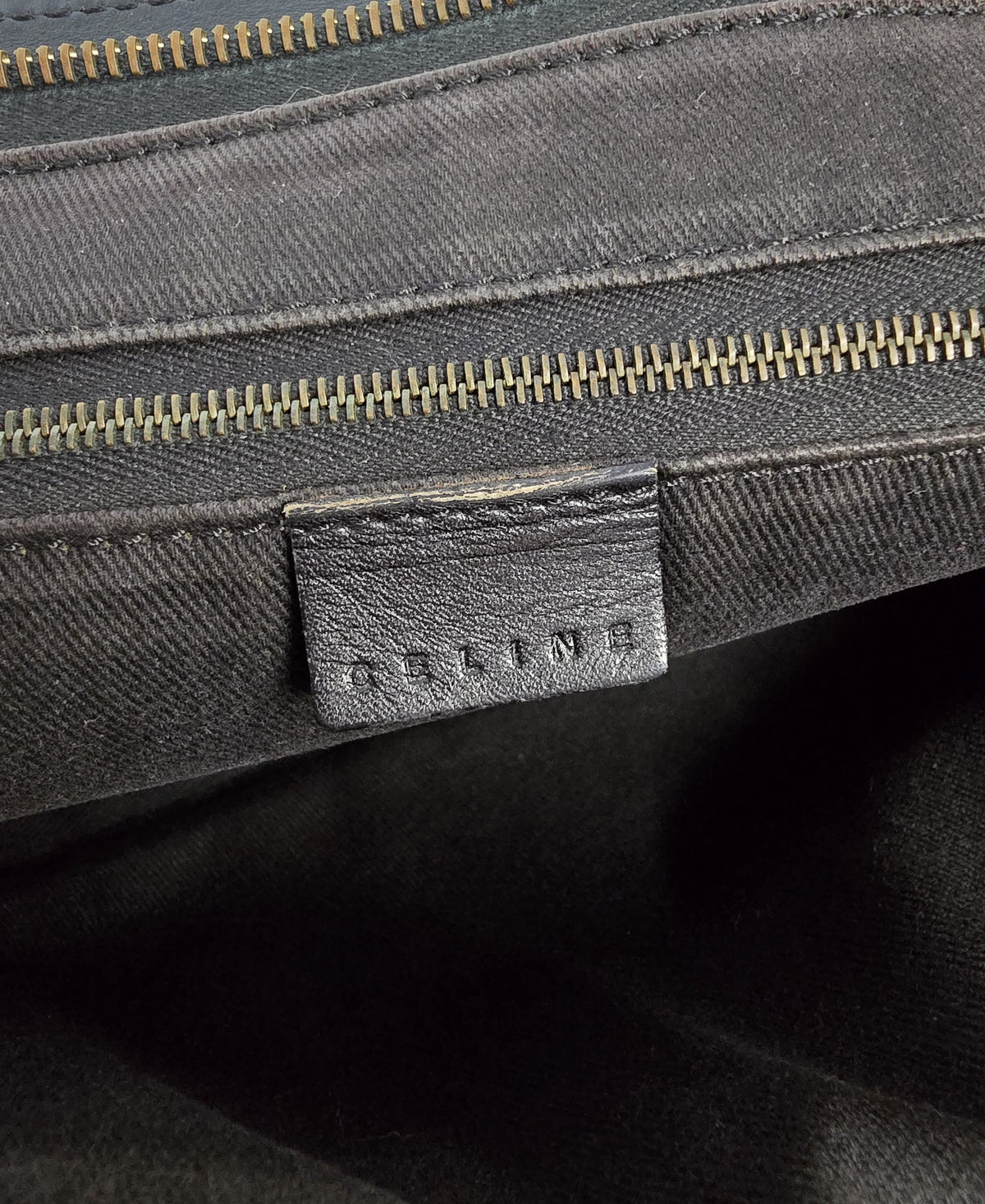 Celine Black Macadam Clutch Bag