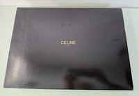 Celine Wool Scarf Camel Beige Horse Carriage Logo