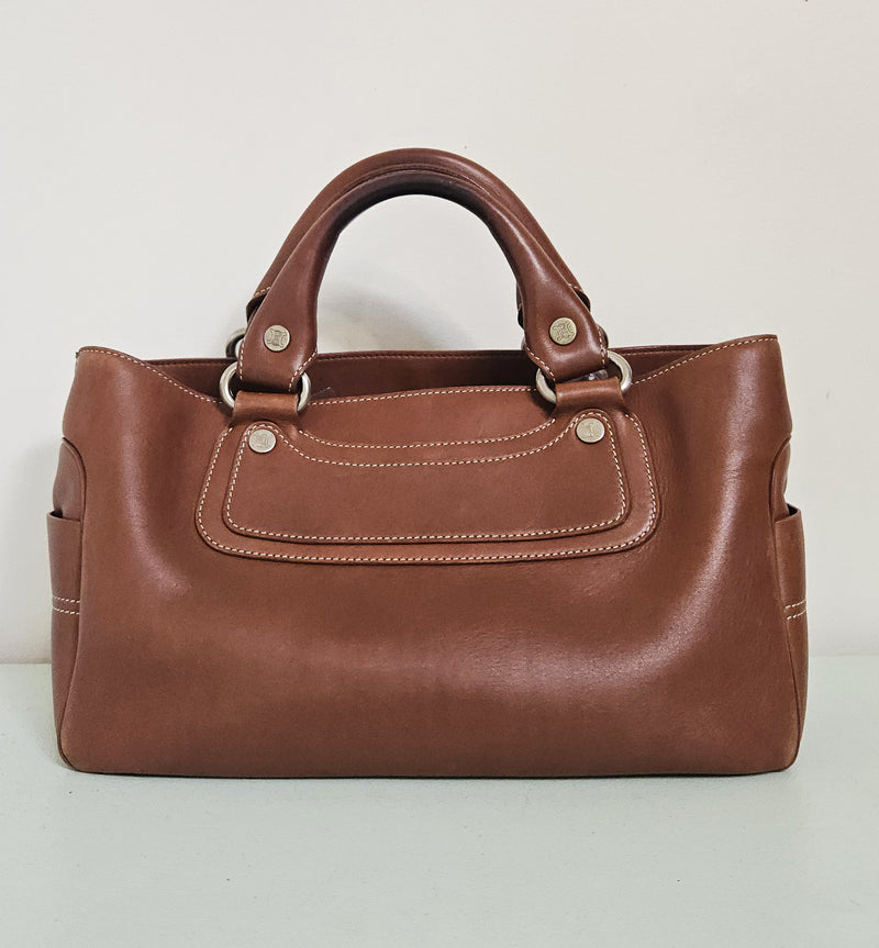 Céline Boogie Bag in Brown Leather