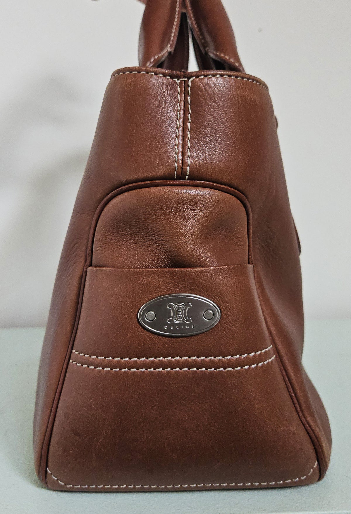 Sac Céline Boogie en cuir marron