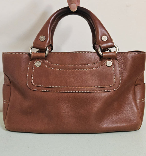 Céline Boogie Bag in Brown Leather