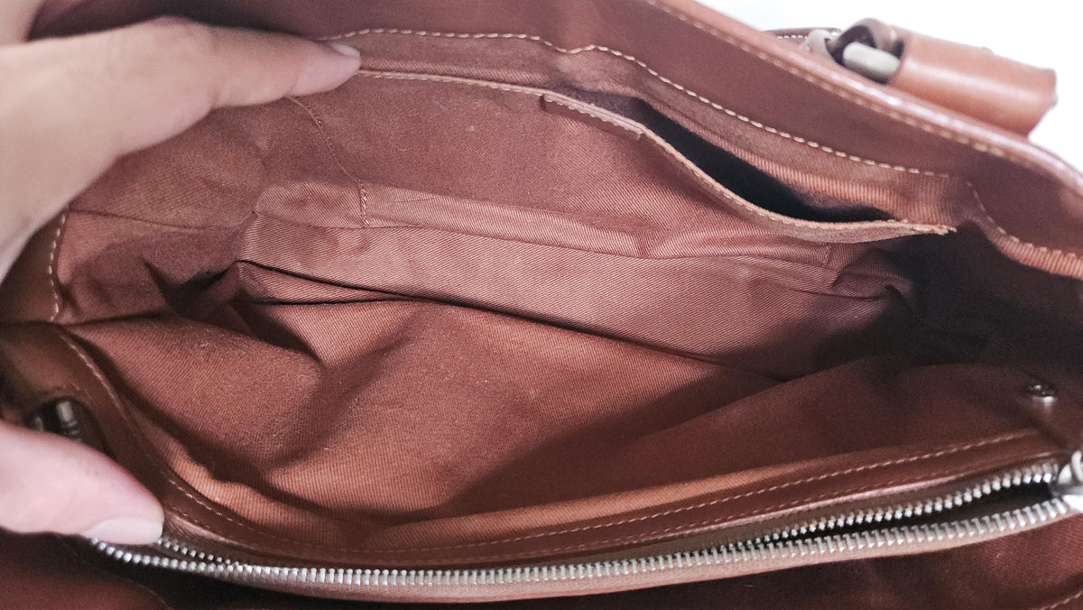 Sac Céline Boogie en cuir marron