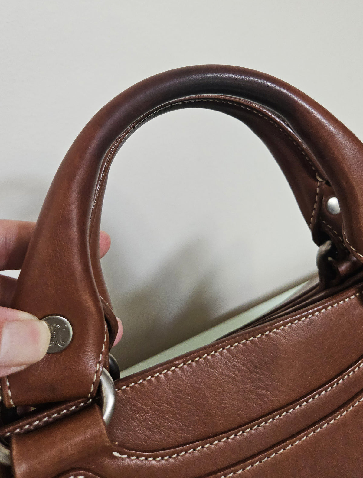 Sac Céline Boogie en cuir marron