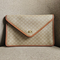 Celine Macadam Enveloppe Clutch Bag 1980s