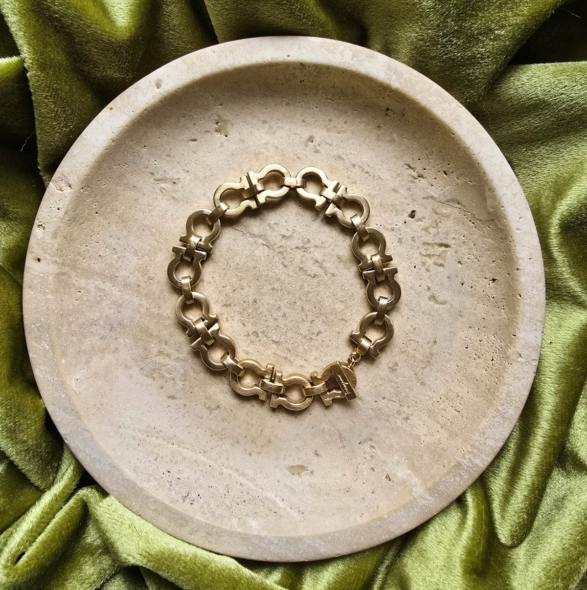 Salvatore Ferragamo Gold-Tone Gancini Bracelet