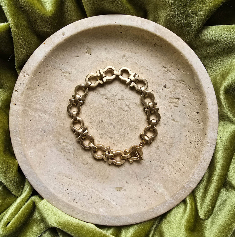 Salvatore Ferragamo Gold-Tone Gancini Bracelet