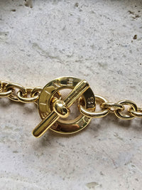 Celine Gold-Tone Sautoir Necklace With Rings