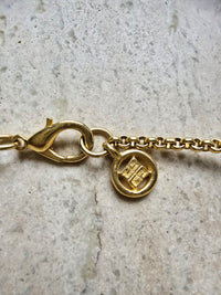Givenchy Gold-Tone Chain Necklace with Pearls & Leaf Charms