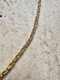Nina Ricci Gold-Tone Necklace with Blue Crystal Pendant