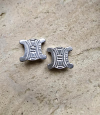 Celine Silver-Tone Triomphe Clip-On Earrings