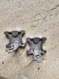 Celine Silver-Tone Triomphe Clip-On Earrings