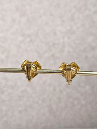 Nina Ricci Gold-Tone Heart Clip-On Earrings with Crystals