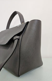 Céline Belt Bag in Dark Grey Grained Calfskin