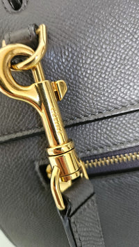 Céline Belt Bag in Dark Grey Grained Calfskin