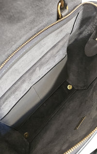 Céline Belt Bag in Dark Grey Grained Calfskin
