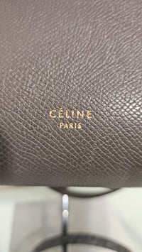 Céline Belt Bag in Dark Grey Grained Calfskin
