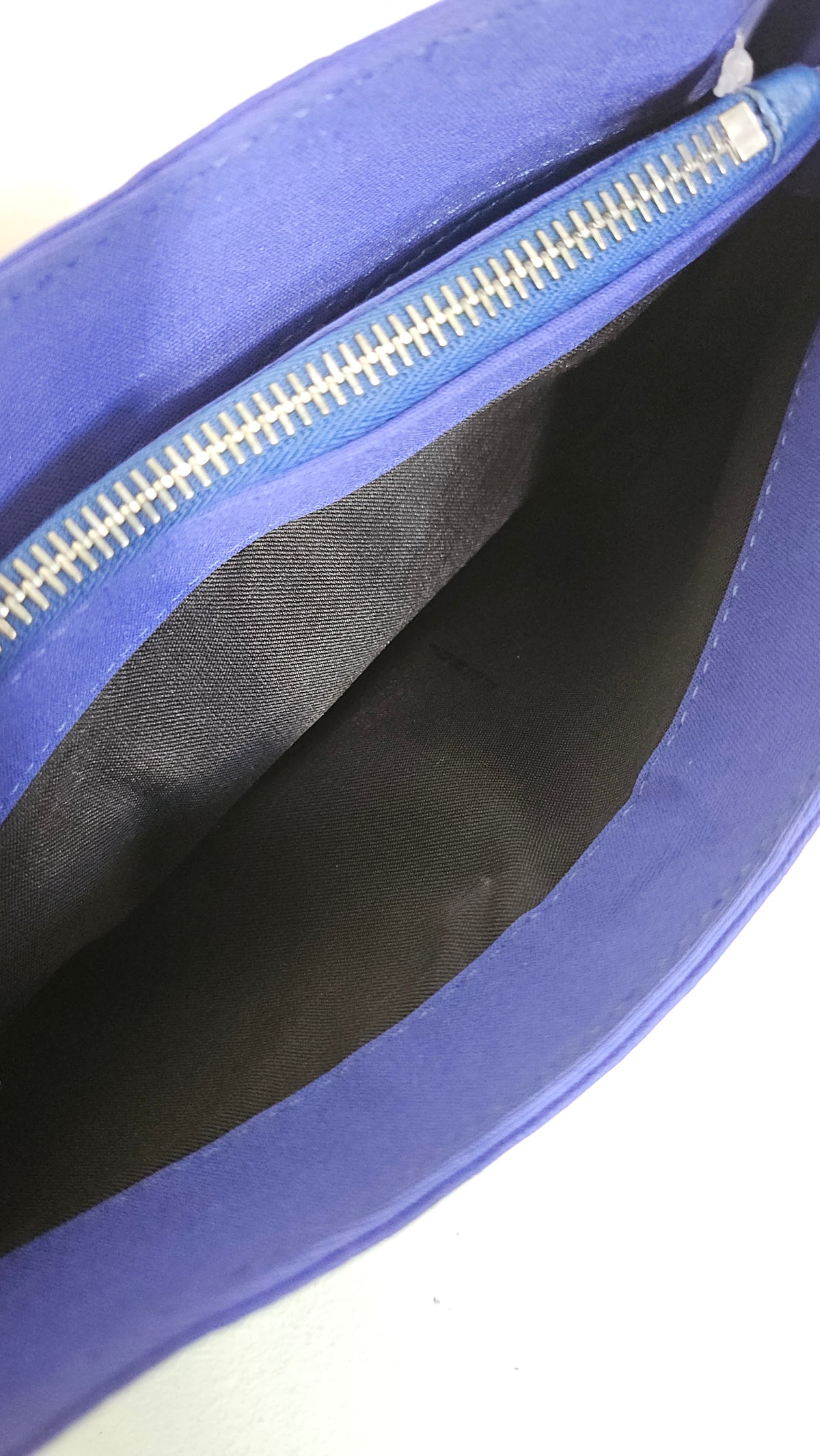 Fendi Baguette Bag Royal Blue Canvas & Leather