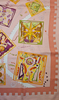 Hermès Carré 90 "La mécanique des idées " Silk Scarf