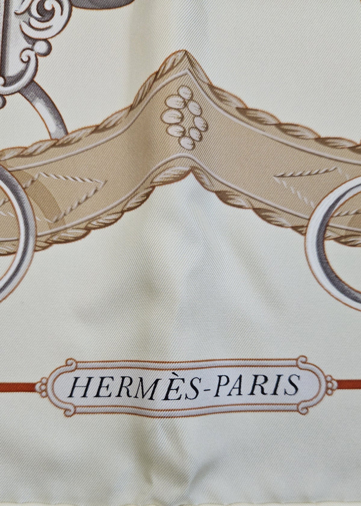 Hermès Silk Scarf 90 Equestrian Design
