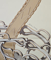 Hermès Silk Scarf 90 Equestrian Design