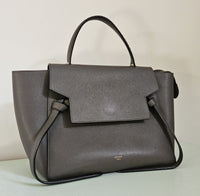Céline Belt Bag in Dark Grey Grained Calfskin