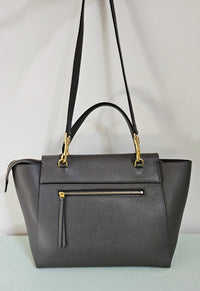 Céline Belt Bag in Dark Grey Grained Calfskin