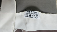 Hermès Triangle Scarf – Ribbon Motif in Neutrals