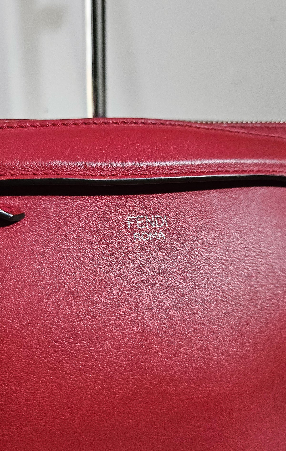 Fendi By The Way Medium Red Leather Bag