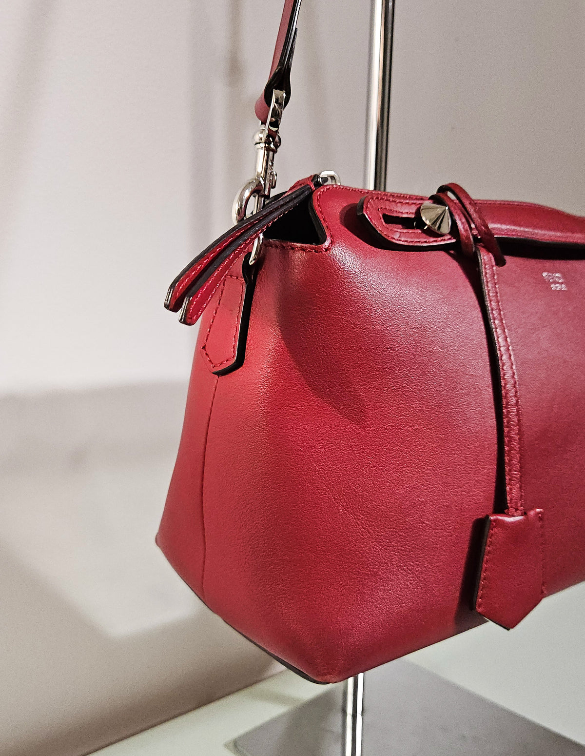 Fendi By The Way Medium Red Leather Bag