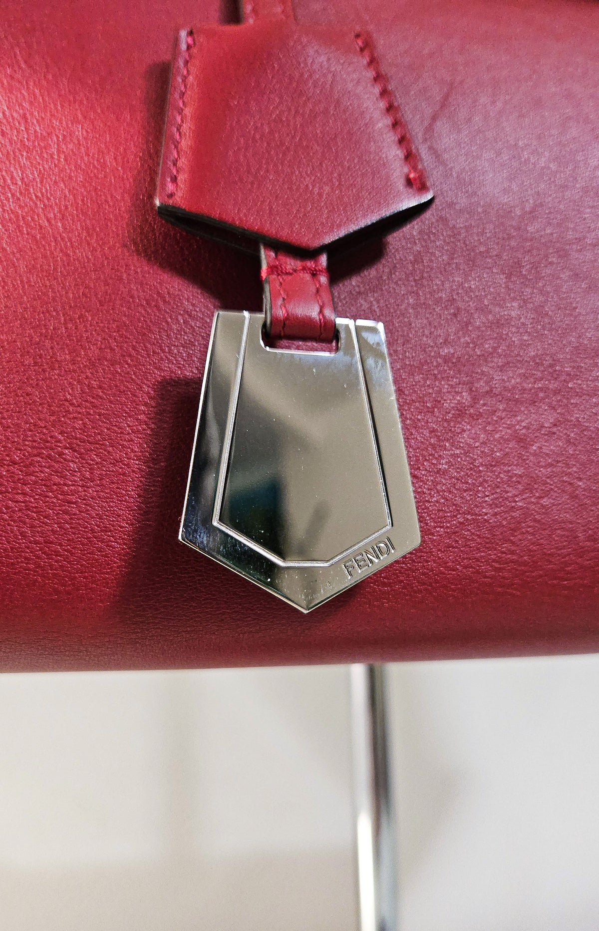 Fendi By The Way Medium Red Leather Bag