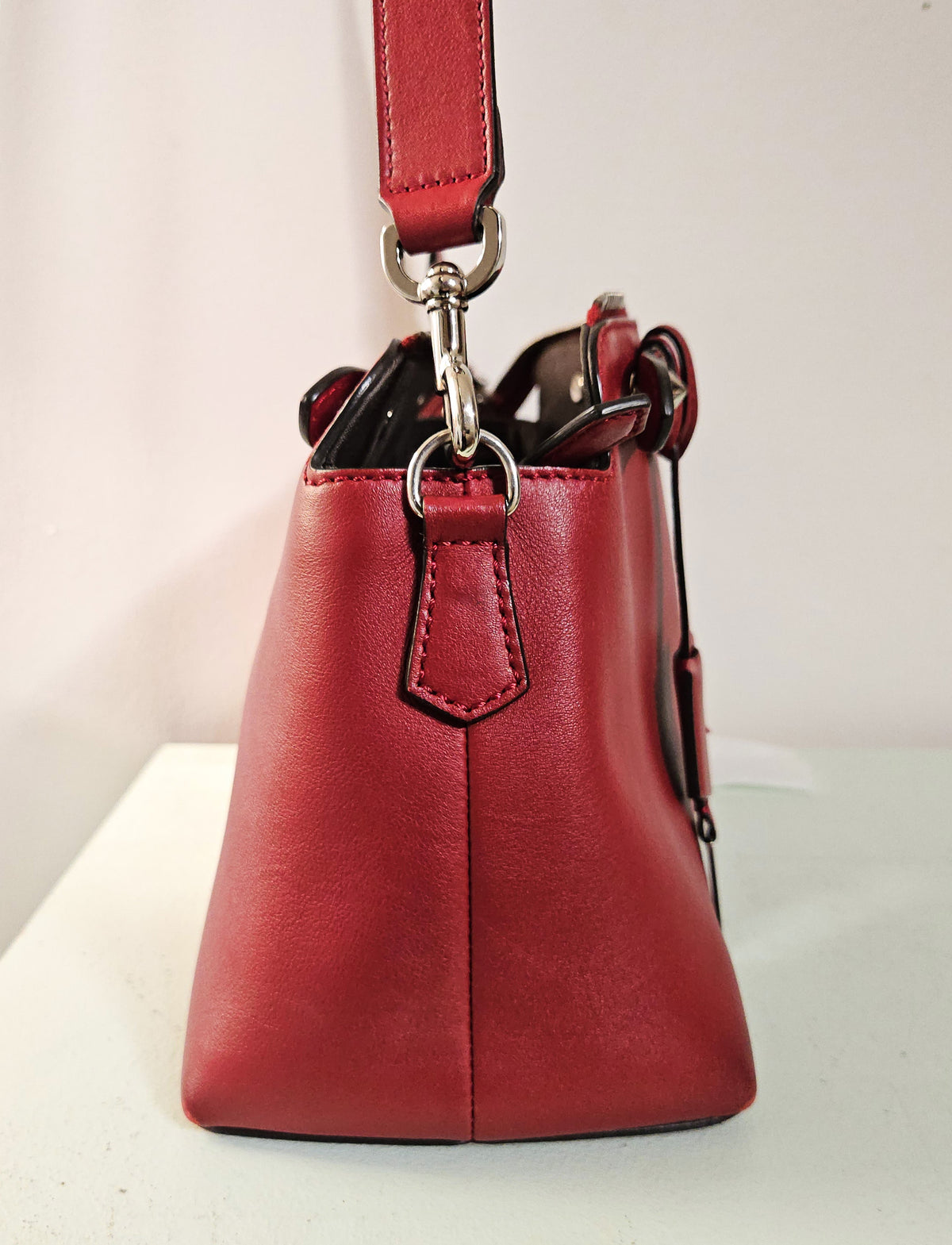 Fendi By The Way Medium Red Leather Bag