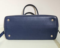 Fendi 2Jours Blue Leather Tote Bag