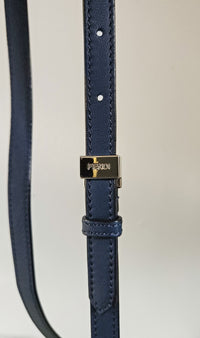 Fendi 2Jours Blue Leather Tote Bag