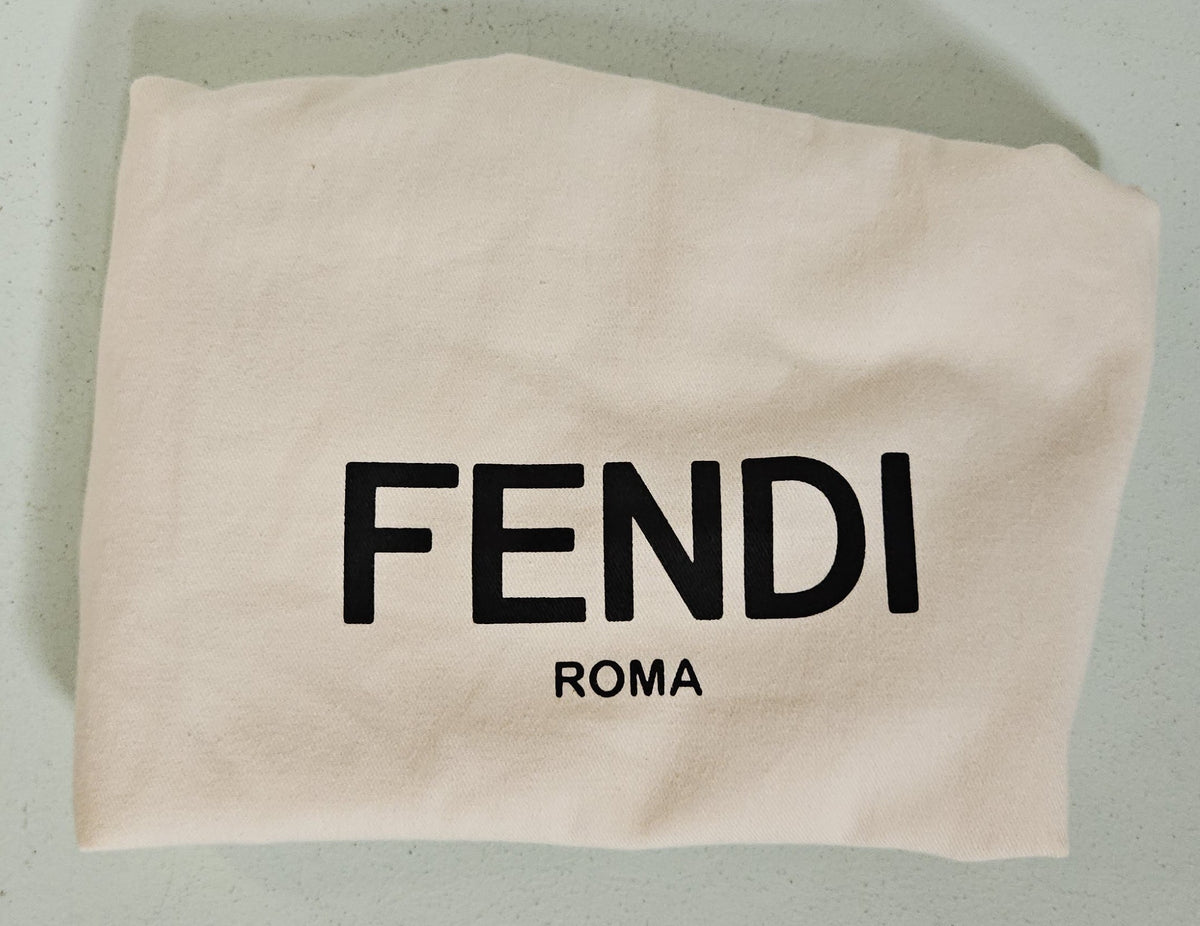 Fendi 2Jours Blue Leather Tote Bag