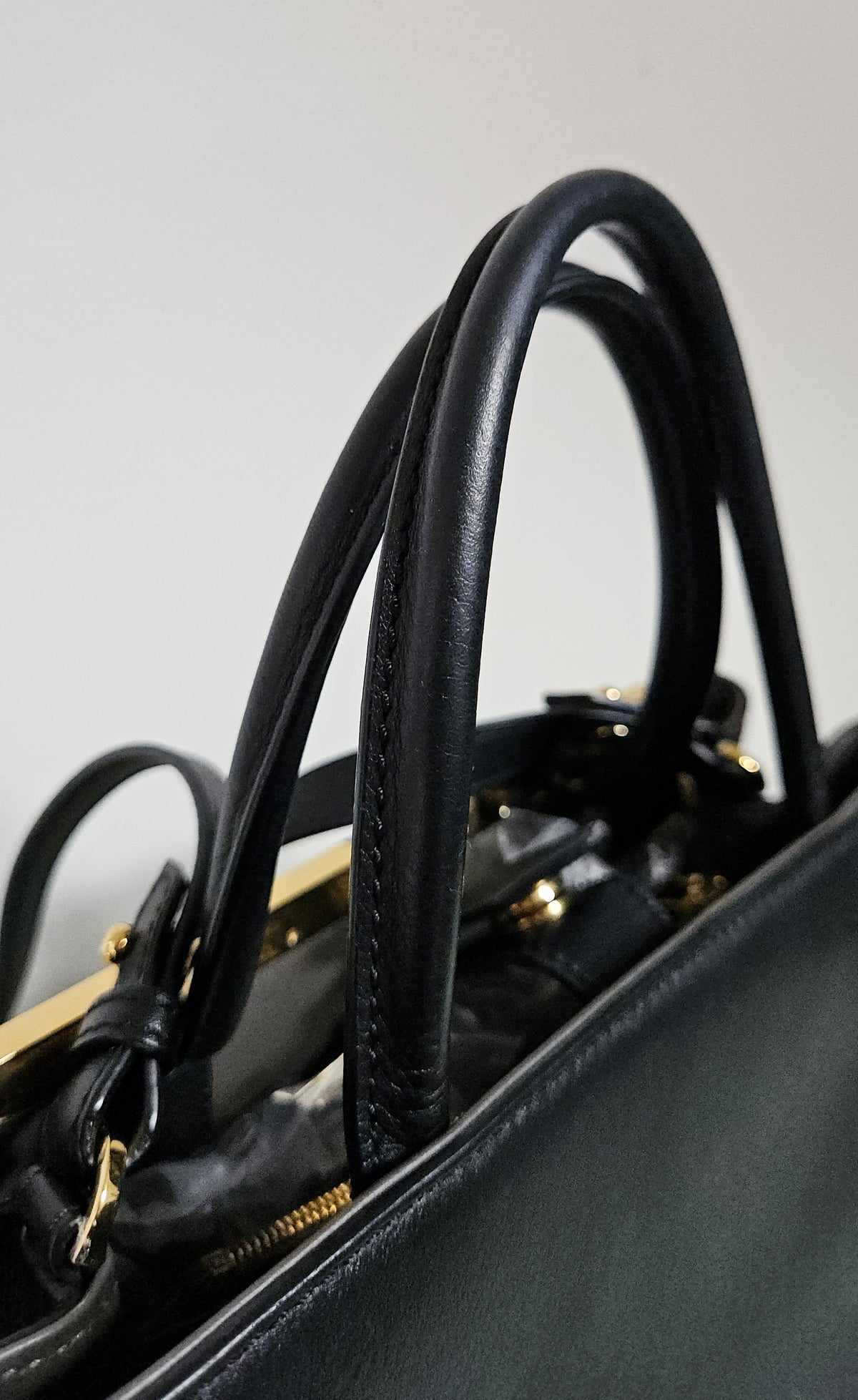 Fendi 2 Jours Black Leather Tote