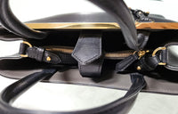 Fendi 2 Jours Black Leather Tote